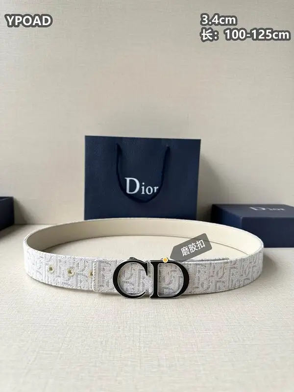 Dior belt 34mmX100-125cm 8L09